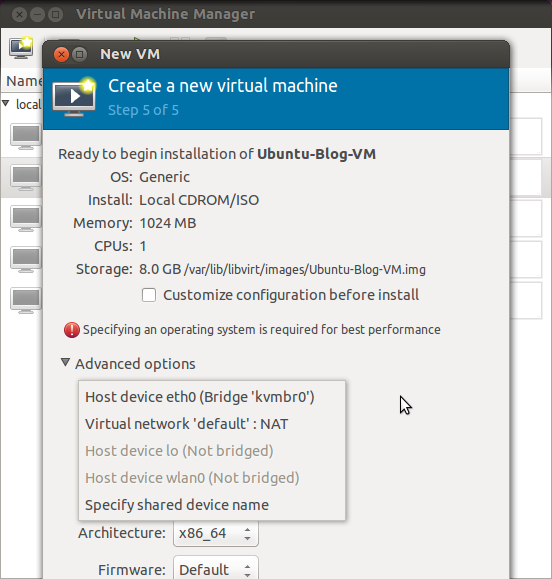 Associate Linux Bridge to a VM