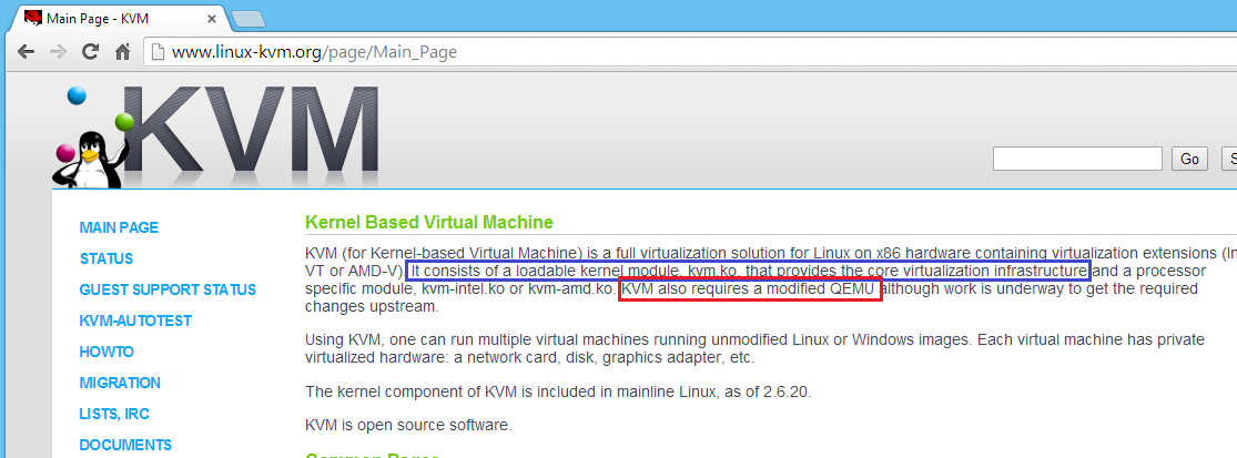 KVM and QEMU relationship