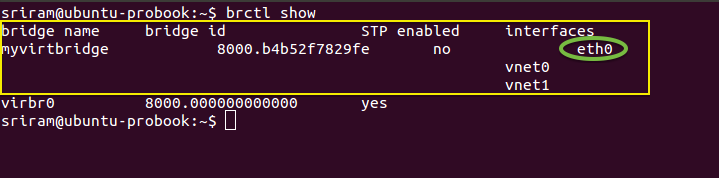 Step 1 - Identify the bridge for a given interface