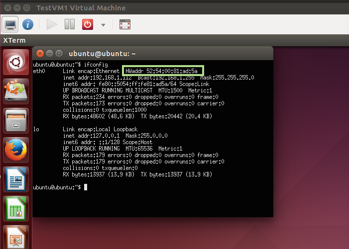 Step 5 - Verify the MAC address of the VM