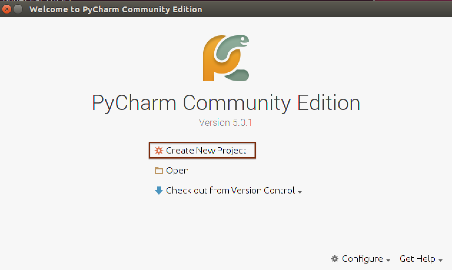 PyCharm New Project