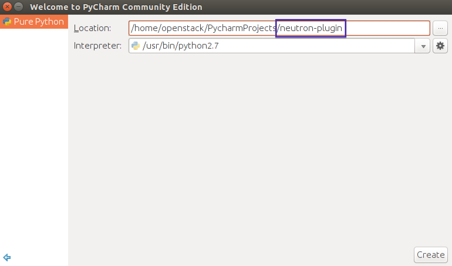 PyCharm Project Name