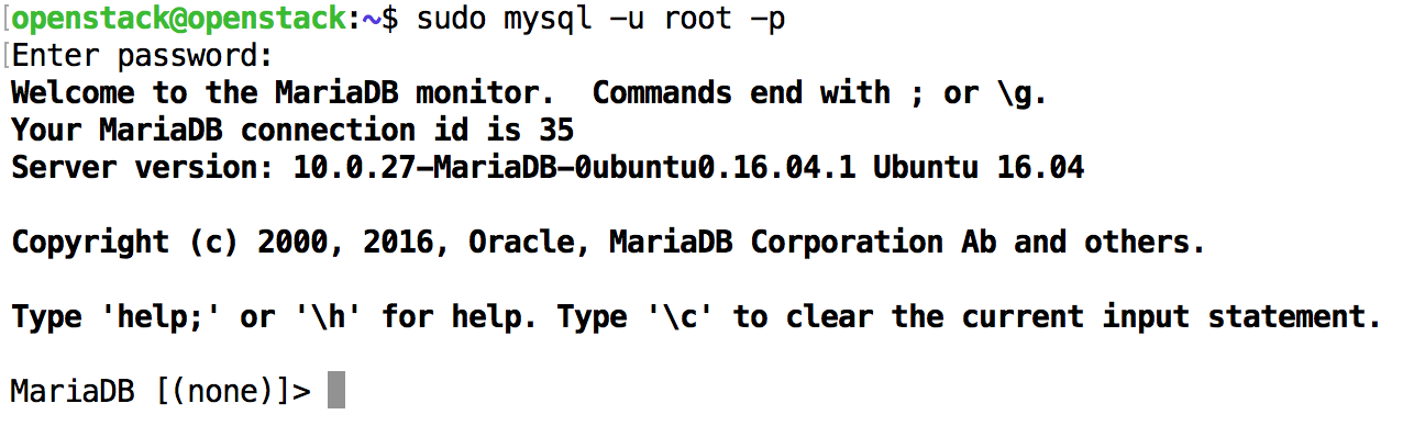 mysql command using sudo and password